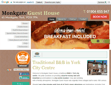 Tablet Screenshot of monkgateguesthouse.com